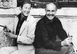Roger Moore and Sean Connery