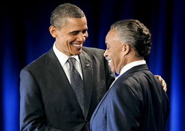 President Barack Obama and Rev. Al Sharpton