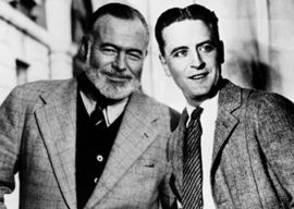 Ernest Hemingway and F. Scott Fitzgerald