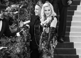 Jeremy Scott and Madonna at the Met Gala