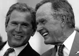 George Bush Jr and George Bush Sr.