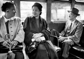 Rosa Parks (center)