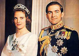 Queen Anne Marie and King Constantine of Greece