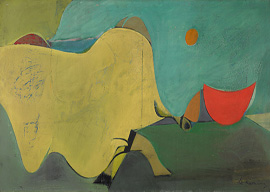 Untitled (The Cow Jumps Over the Moon), 1937–38 by Willem de Kooning
