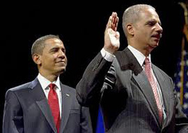 Barack Obama and Eric Holder