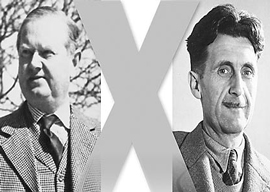 George Orwell and Evelyn Waugh