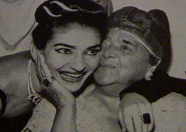 Maria Callas and Elsa Maxwell