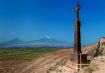 Khor Virap Monastery in Armenia close to Turkish border